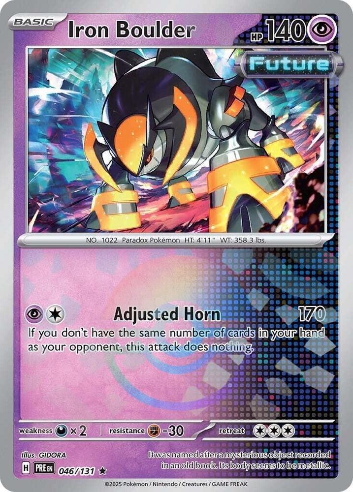 Iron Boulder (046/131) (Poke Ball Pattern) [Scarlet & Violet: Prismatic Evolutions] | Exor Games New Glasgow