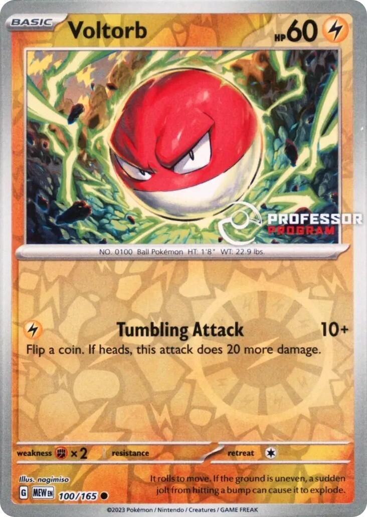 Voltorb (100/165) [Professor Program Promos] | Exor Games New Glasgow
