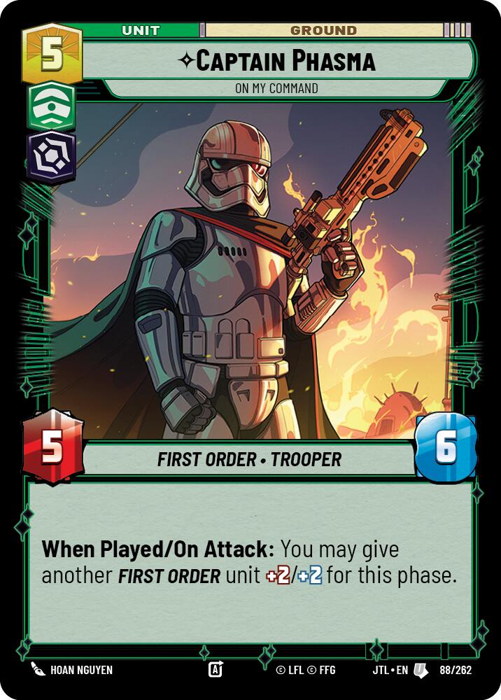Captain Phasma - On My Command (088/262) (088/257) [Jump to Lightspeed] | Exor Games New Glasgow