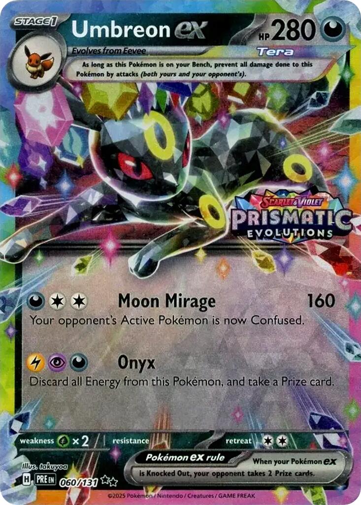 Umbreon ex (060/131) (Prismatic Evolutions Stamp) [Scarlet & Violet: Prismatic Evolutions] | Exor Games New Glasgow