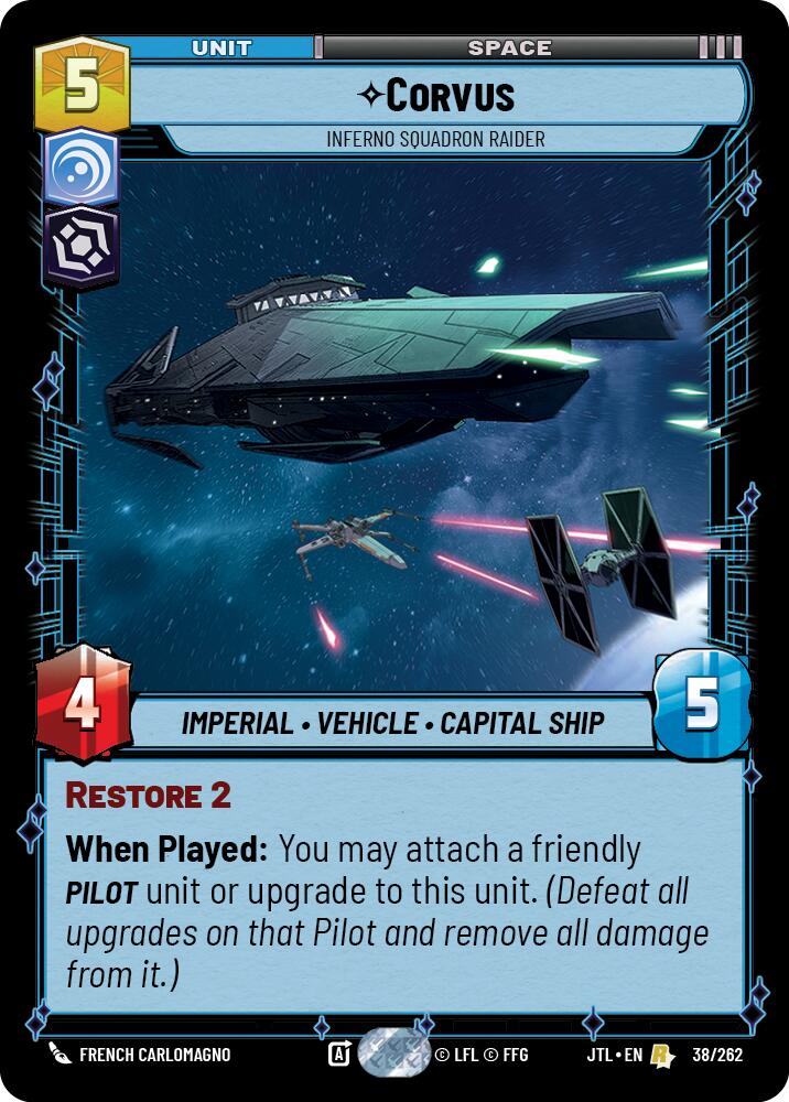 Corvus - Inferno Squadron Raider (038/262) (038/257) [Jump to Lightspeed] | Exor Games New Glasgow