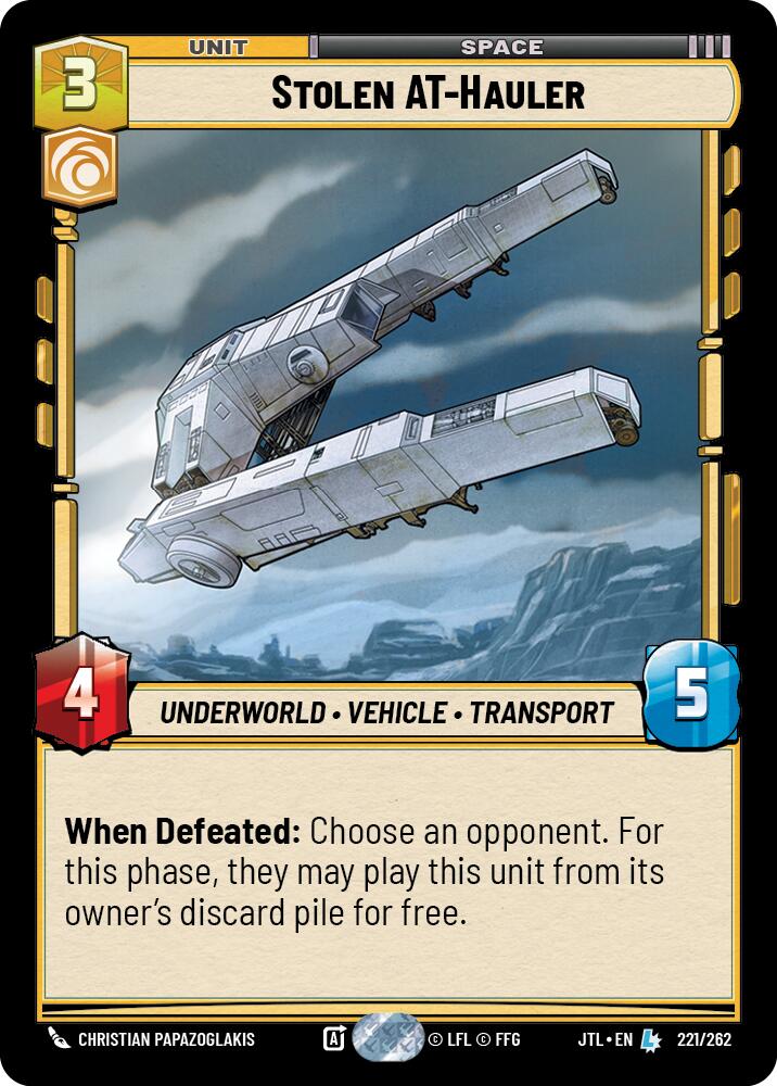 Stolen AT-Hauler (221/262) (221/257) [Jump to Lightspeed] | Exor Games New Glasgow