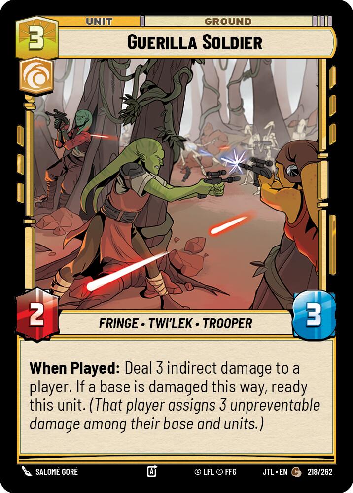 Guerilla Soldier (218/262) (218/257) [Jump to Lightspeed] | Exor Games New Glasgow