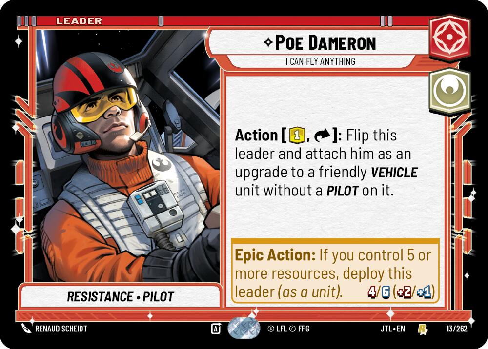 Poe Dameron - I Can Fly Anything (013/262) (013/257) [Jump to Lightspeed] | Exor Games New Glasgow