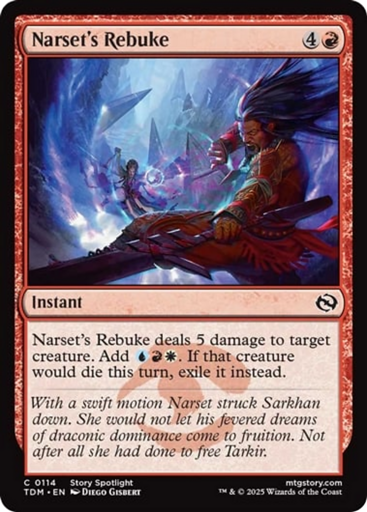 Narset's Rebuke [Tarkir: Dragonstorm] | Exor Games New Glasgow