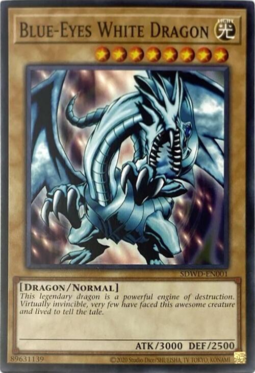 Blue-Eyes White Dragon (Unlimited Misprint) [SDWD-EN001] Common | Exor Games New Glasgow