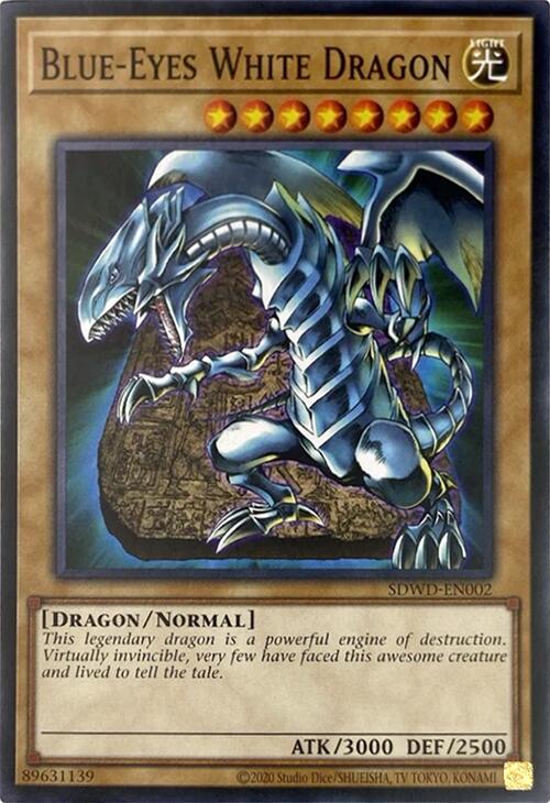 Blue-Eyes White Dragon (Unlimited Misprint) [SDWD-EN002] Common | Exor Games New Glasgow