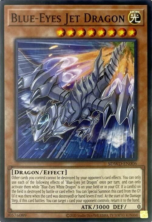Blue-Eyes Jet Dragon (Unlimited Misprint) [SDWD-EN006] Common | Exor Games New Glasgow