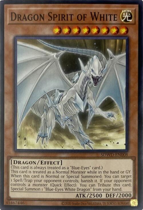 Dragon Spirit of White (Unlimited Misprint) [SDWD-EN008] Common | Exor Games New Glasgow