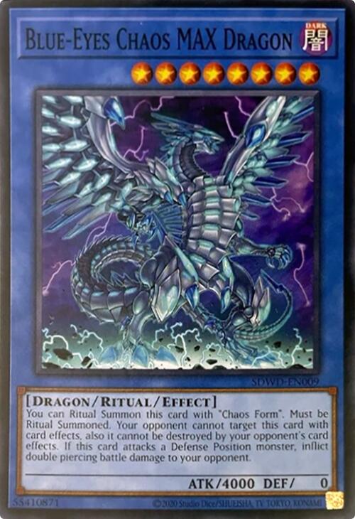 Blue-Eyes Chaos MAX Dragon (Unlimited Misprint) [SDWD-EN009] Common | Exor Games New Glasgow