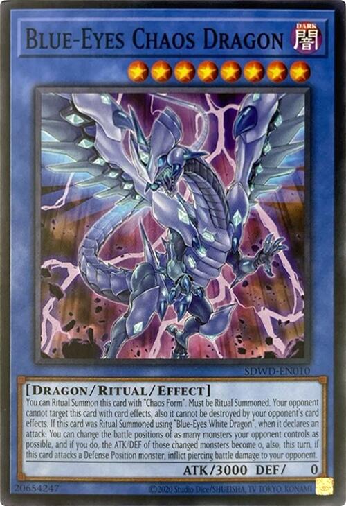 Blue-Eyes Chaos Dragon (Unlimited Misprint) [SDWD-EN010] Common | Exor Games New Glasgow
