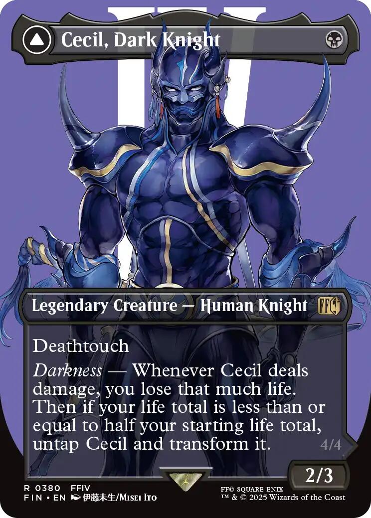 Cecil, Dark Knight // Cecil, Redeemed Paladin (Borderless) [FINAL FANTASY] | Exor Games New Glasgow