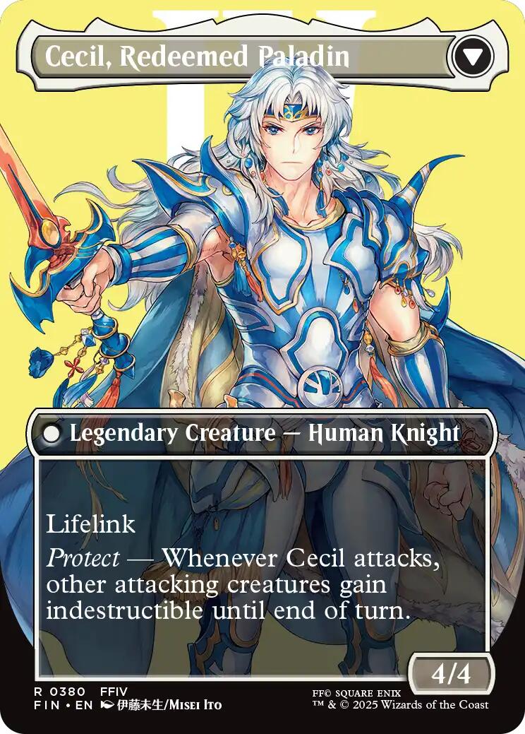 Cecil, Dark Knight // Cecil, Redeemed Paladin (Borderless) [FINAL FANTASY] | Exor Games New Glasgow