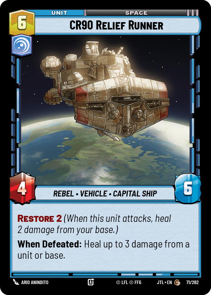 CR90 Relief Runner (071/262) (071/257) [Jump to Lightspeed] | Exor Games New Glasgow
