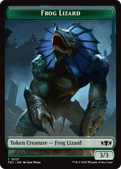 Frog Lizard // Dragon (0014) Double-Sided Token [Tarkir: Dragonstorm Commander Tokens] | Exor Games New Glasgow