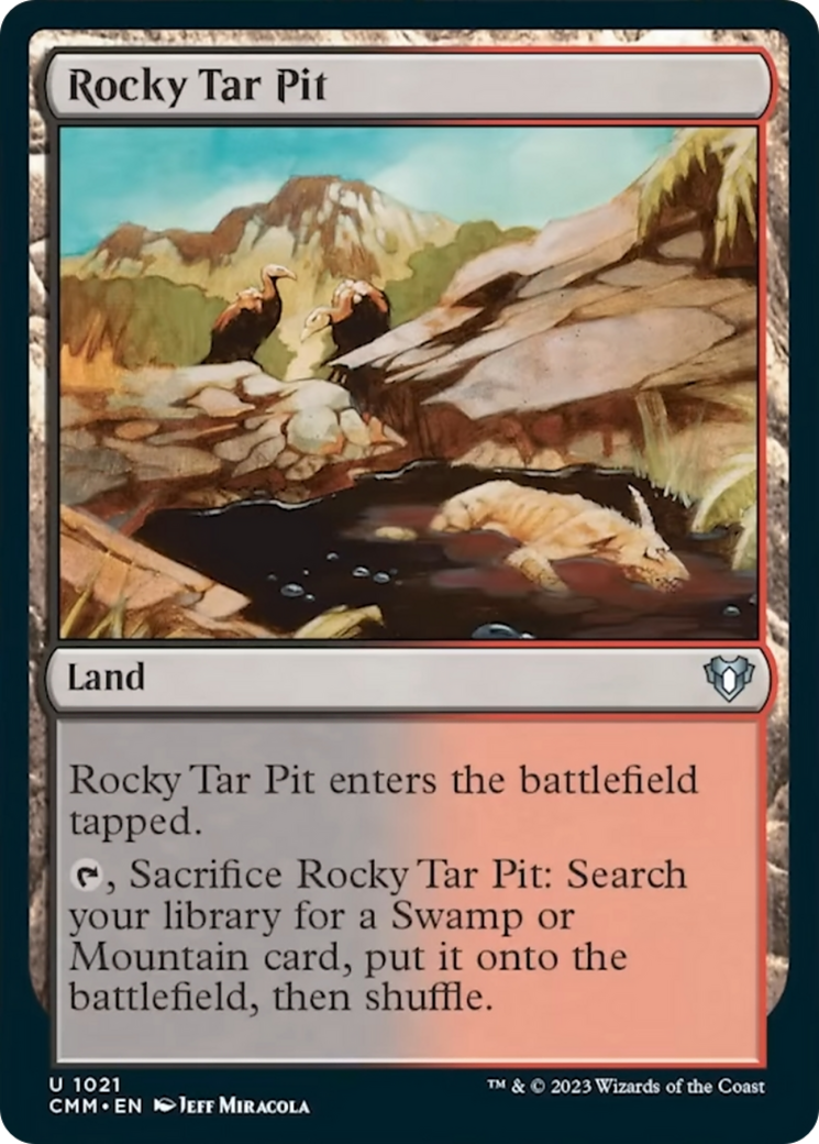 Rocky Tar Pit [Commander Masters] | Exor Games New Glasgow