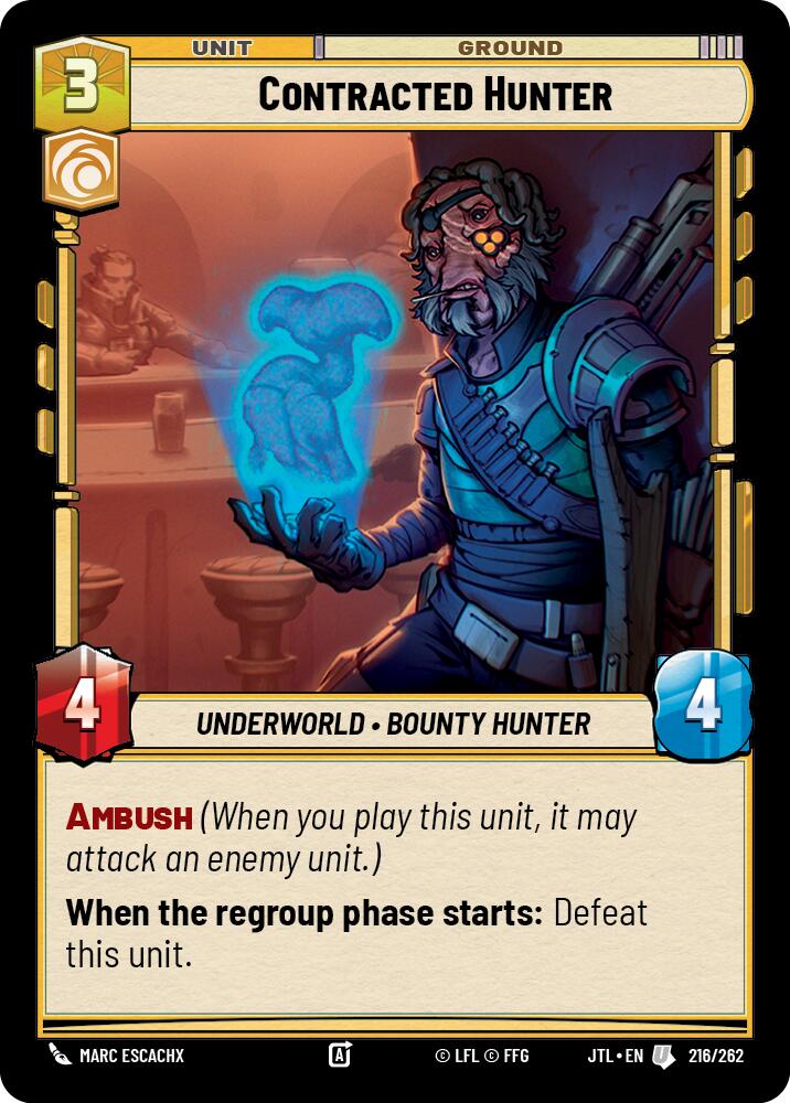 Contracted Hunter (216/262) (216/257) [Jump to Lightspeed] | Exor Games New Glasgow