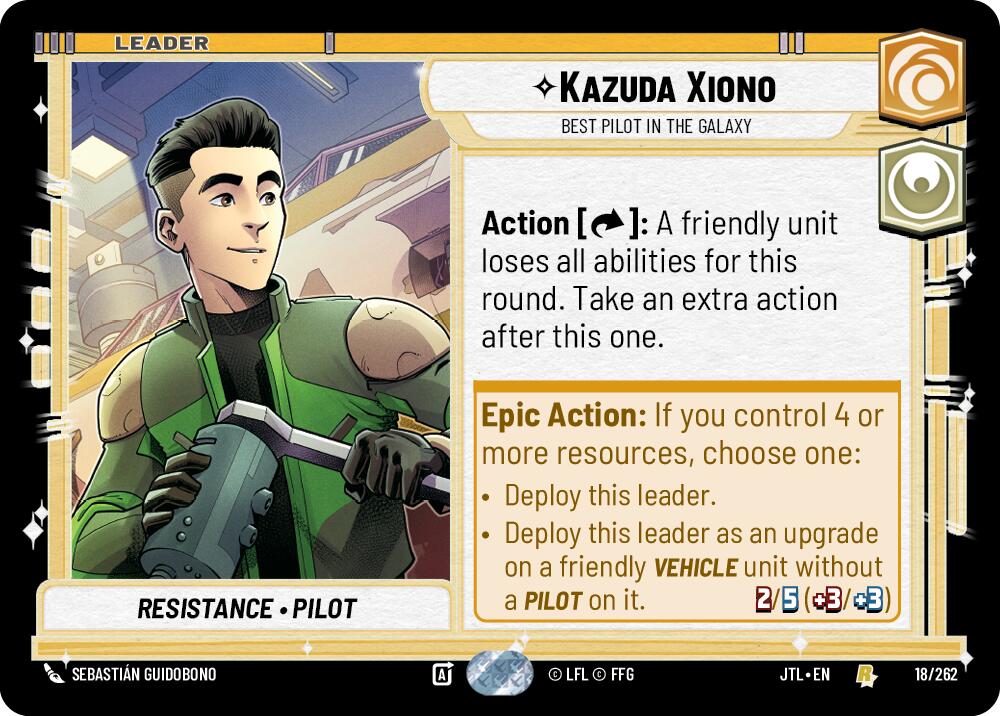 Kazuda Xiono - Best Pilot in the Galaxy (018/262) (018/257) [Jump to Lightspeed] | Exor Games New Glasgow