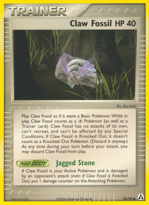 Claw Fossil (78/92) [EX: Legend Maker] | Exor Games New Glasgow