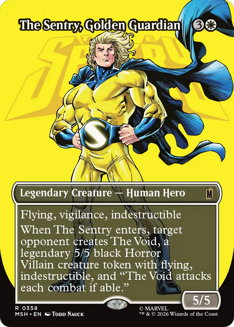 The Sentry, Golden Guardian (Borderless) [Marvel Super Heroes] | Exor Games New Glasgow