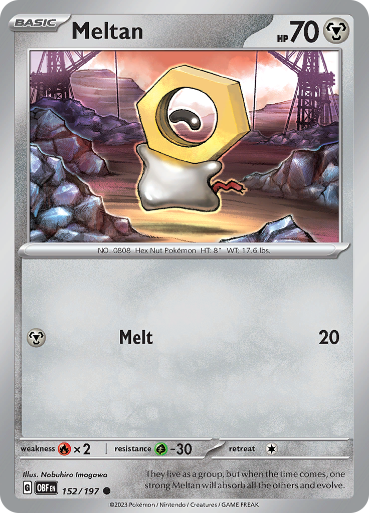 Meltan (152/197) [Scarlet & Violet: Obsidian Flames] | Exor Games New Glasgow