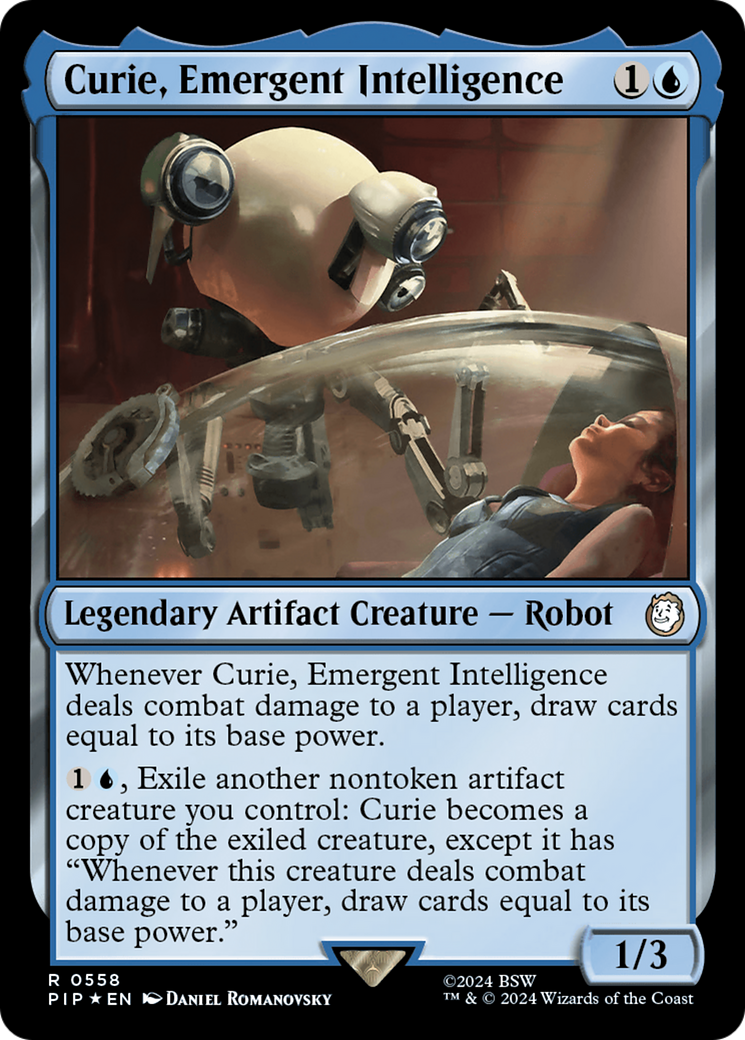 Curie, Emergent Intelligence (Surge Foil) [Fallout] | Exor Games New Glasgow