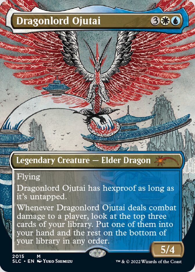 Dragonlord Ojutai (Borderless) [Secret Lair Countdown Kit] | Exor Games New Glasgow