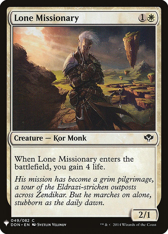 Lone Missionary [Mystery Booster] | Exor Games New Glasgow