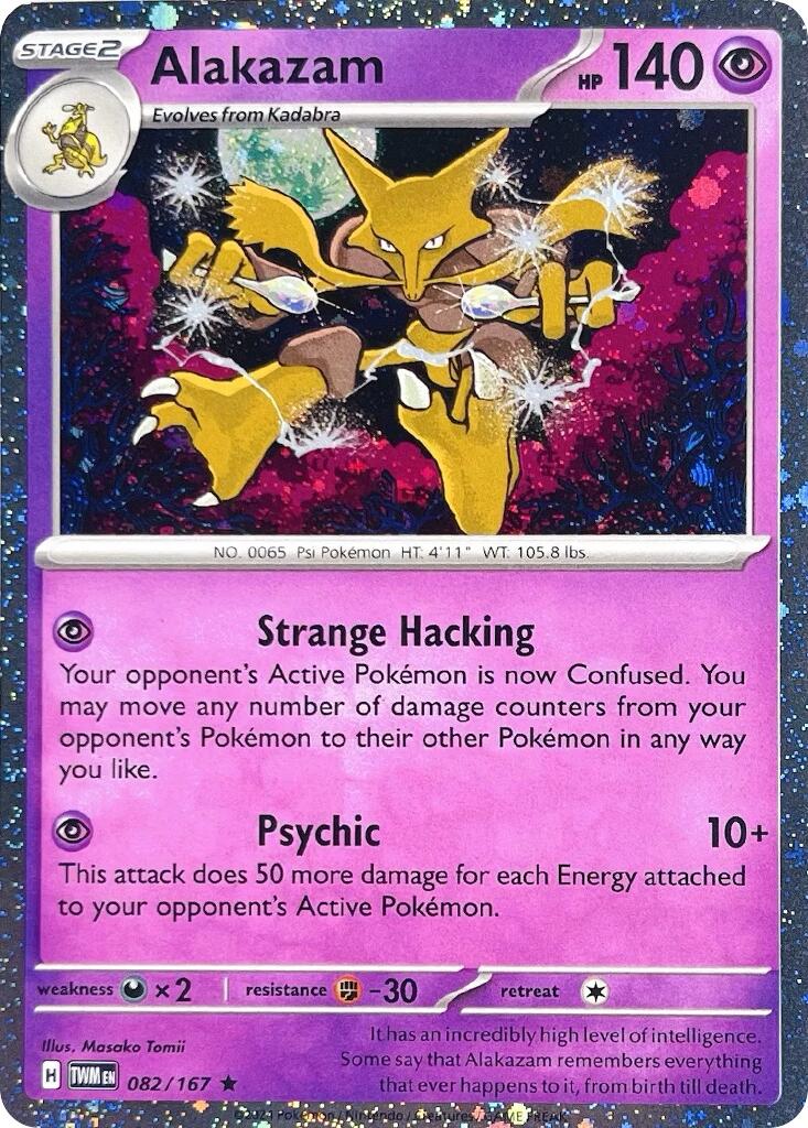 Alakazam (082/167) (Cosmos Holo) [Scarlet & Violet: Twilight Masquerade] | Exor Games New Glasgow