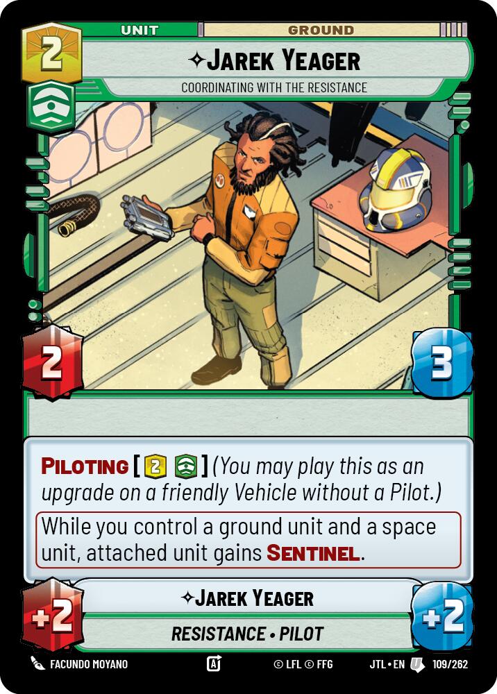 Jarek Yeager - Coordinating With The Resistance (109/262) (109/262) [Jump to Lightspeed] | Exor Games New Glasgow