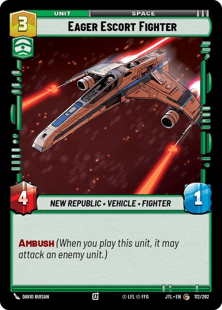 Eager Escort Fighter (112/262) (112/262) [Jump to Lightspeed] | Exor Games New Glasgow
