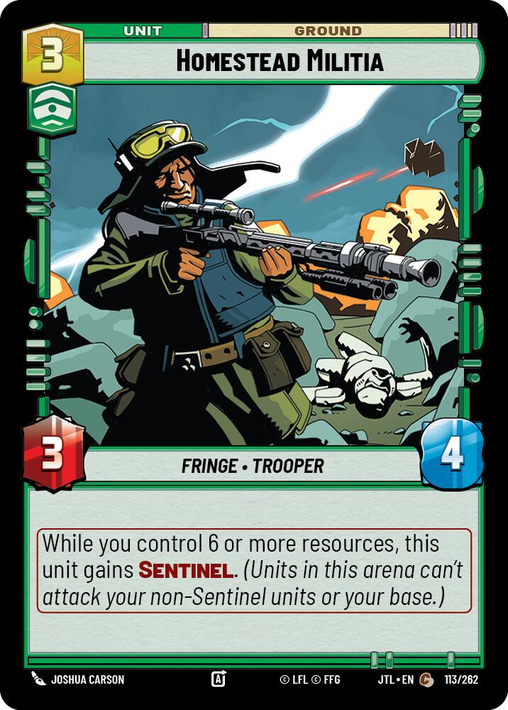 Homestead Militia (113/262) (113/262) [Jump to Lightspeed] | Exor Games New Glasgow