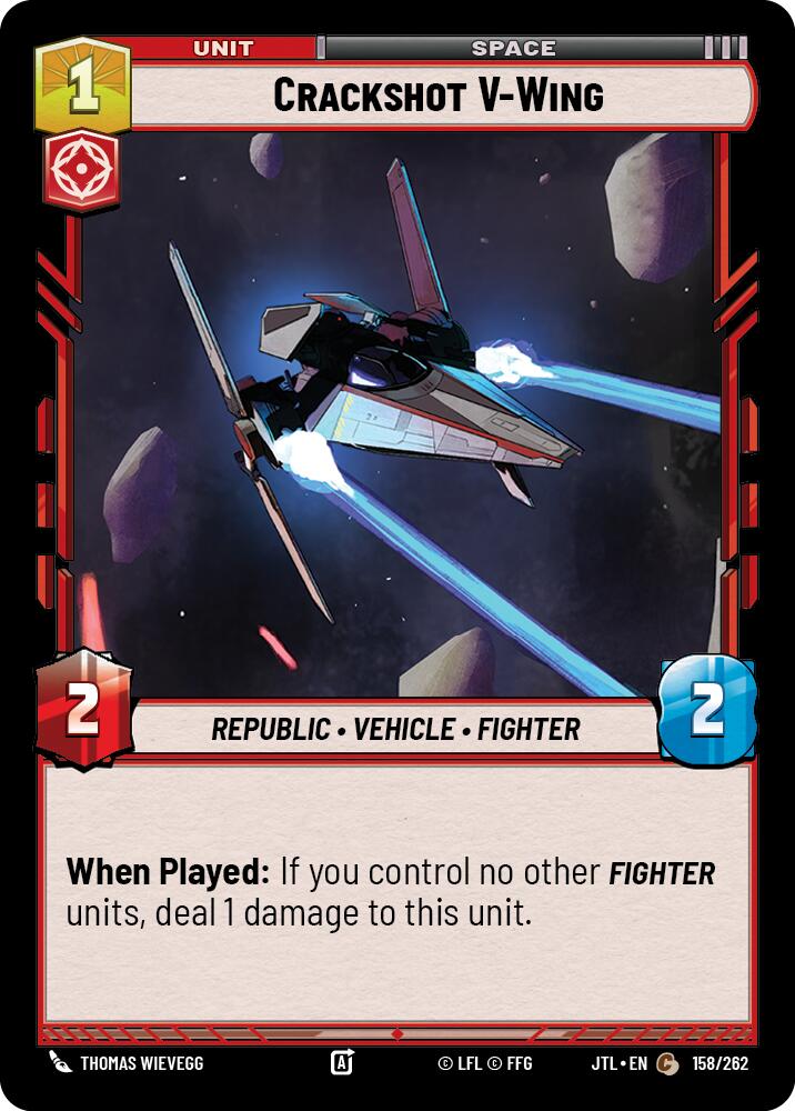 Crackshot V-Wing (158/262) (158/262) [Jump to Lightspeed] | Exor Games New Glasgow