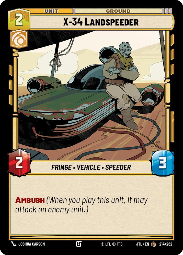 X-34 Landspeeder (214/262) (214/262) [Jump to Lightspeed] | Exor Games New Glasgow
