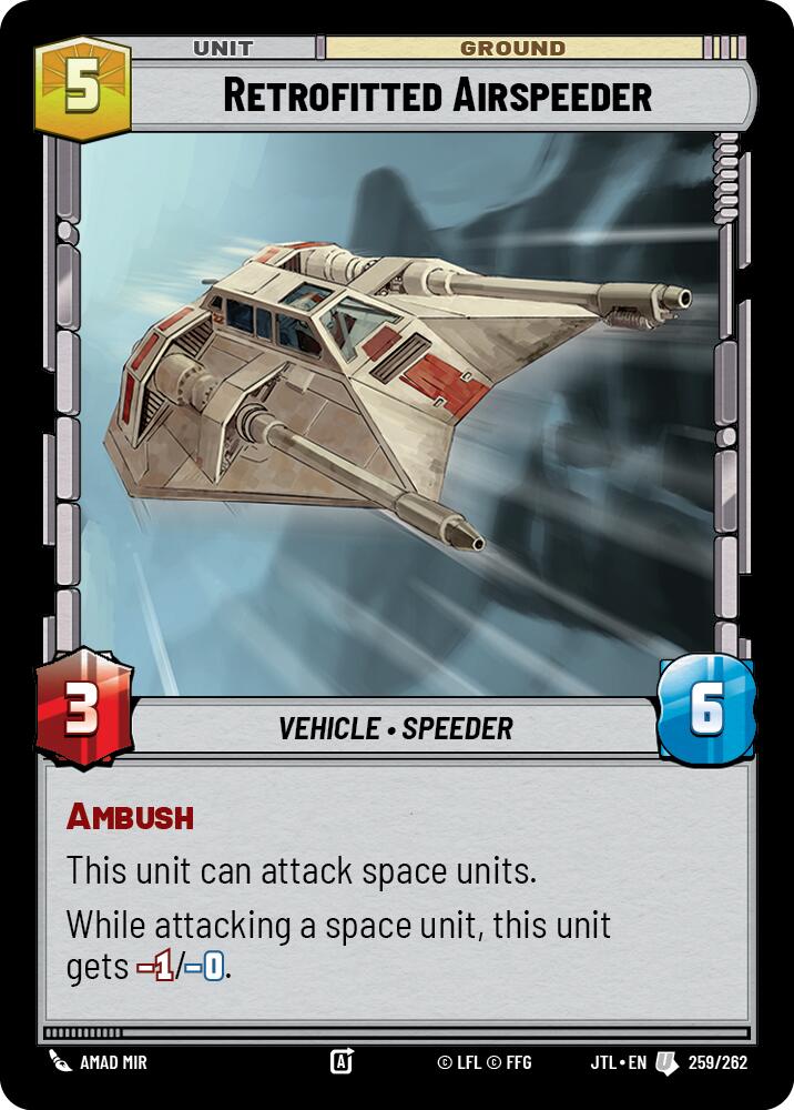 Retrofitted Airspeeder (259/262) (259/262) [Jump to Lightspeed] | Exor Games New Glasgow