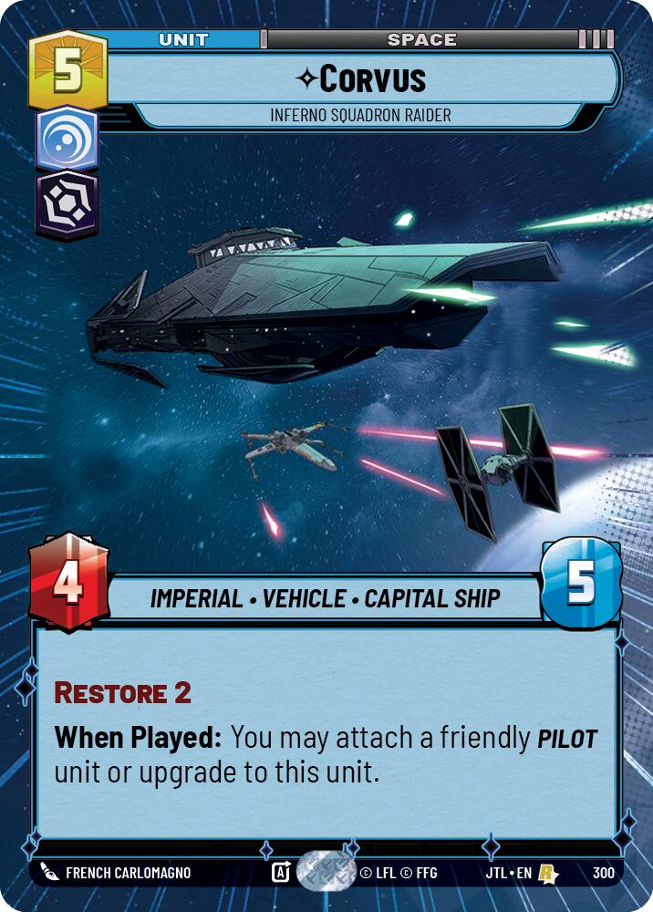 Corvus - Inferno Squadron Raider (300) (Hyperspace) (300) [Jump to Lightspeed] | Exor Games New Glasgow