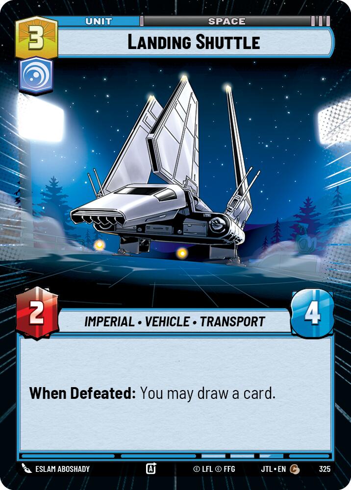 Landing Shuttle (325) (Hyperspace) (325) [Jump to Lightspeed] | Exor Games New Glasgow