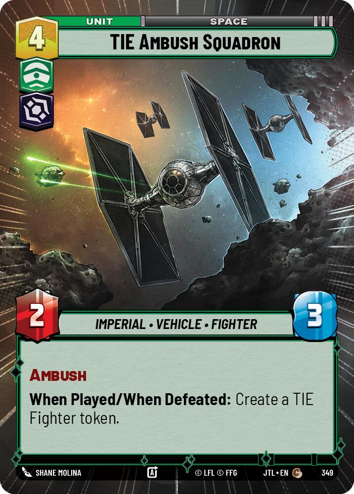 TIE Ambush Squadron (349) (Hyperspace) (349) [Jump to Lightspeed] | Exor Games New Glasgow