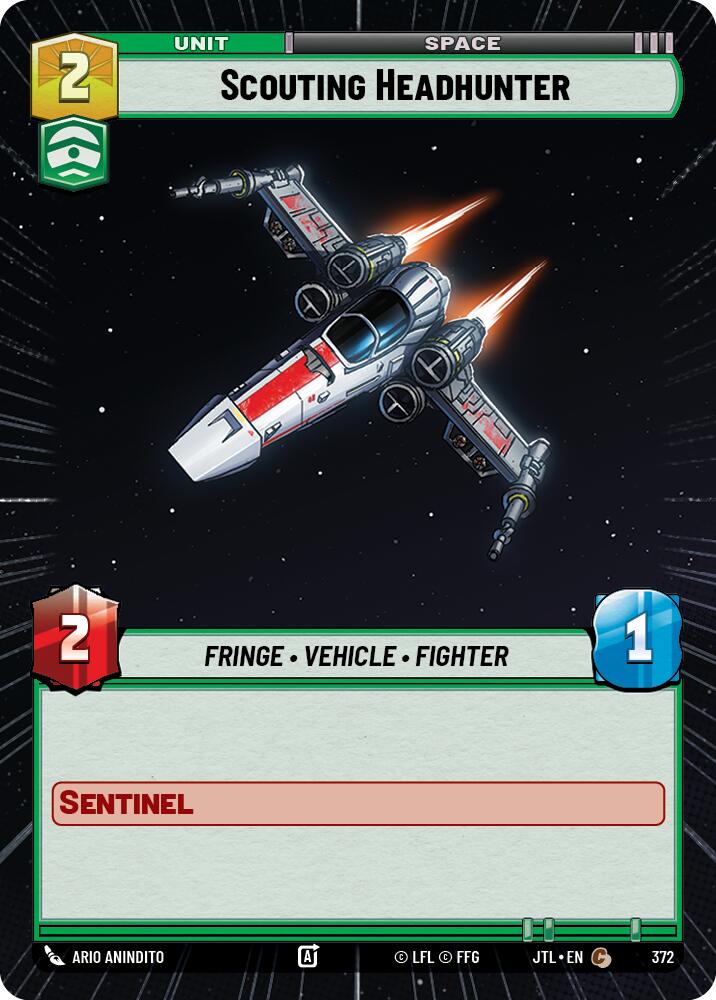 Scouting Headhunter (372) (Hyperspace) (372) [Jump to Lightspeed] | Exor Games New Glasgow