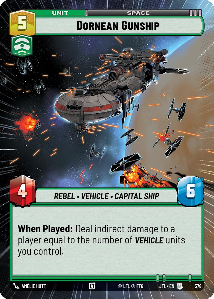 Dornean Gunship (378) (Hyperspace) (378) [Jump to Lightspeed] | Exor Games New Glasgow