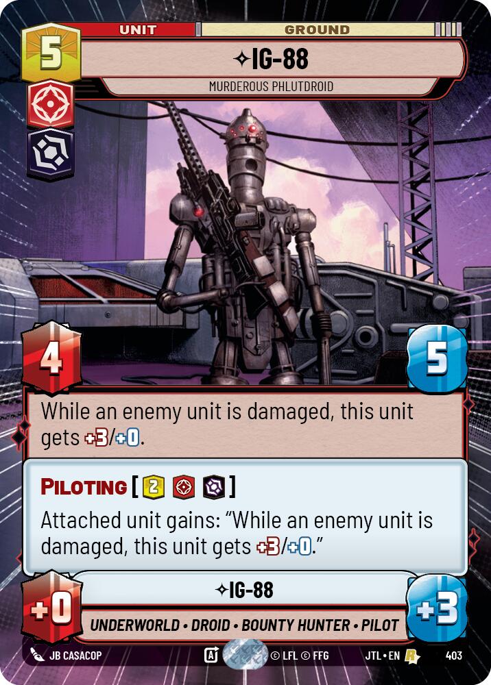 IG-88 - Murderous Phlutdroid (403) (Hyperspace) (403) [Jump to Lightspeed] | Exor Games New Glasgow