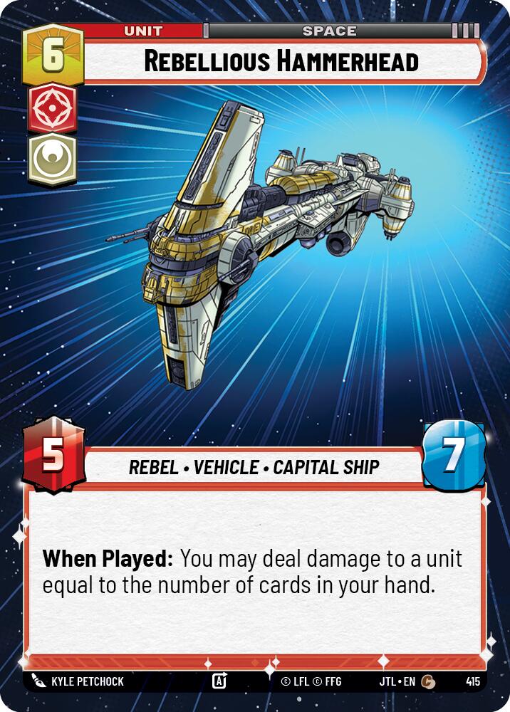 Rebellious Hammerhead (415) (Hyperspace) (415) [Jump to Lightspeed] | Exor Games New Glasgow