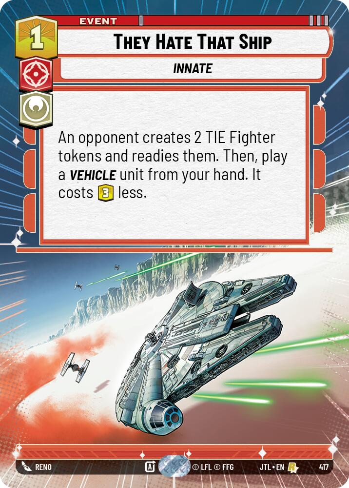 They Hate That Ship (417) (Hyperspace) (417) [Jump to Lightspeed] | Exor Games New Glasgow
