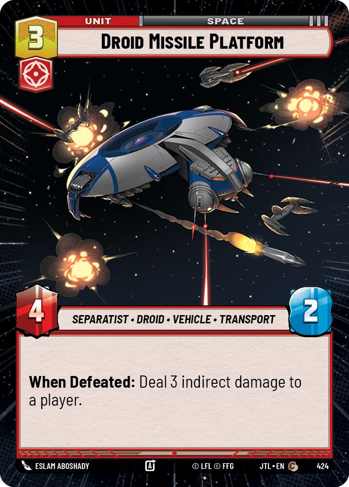 Droid Missile Platform (424) (Hyperspace) (424) [Jump to Lightspeed] | Exor Games New Glasgow