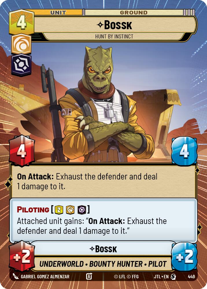 Bossk - Hunt By Instinct (449) (Hyperspace) (449) [Jump to Lightspeed] | Exor Games New Glasgow