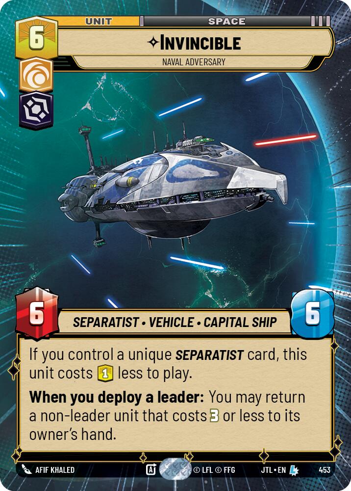 Invincible - Naval Adversary (453) (Hyperspace) (453) [Jump to Lightspeed] | Exor Games New Glasgow