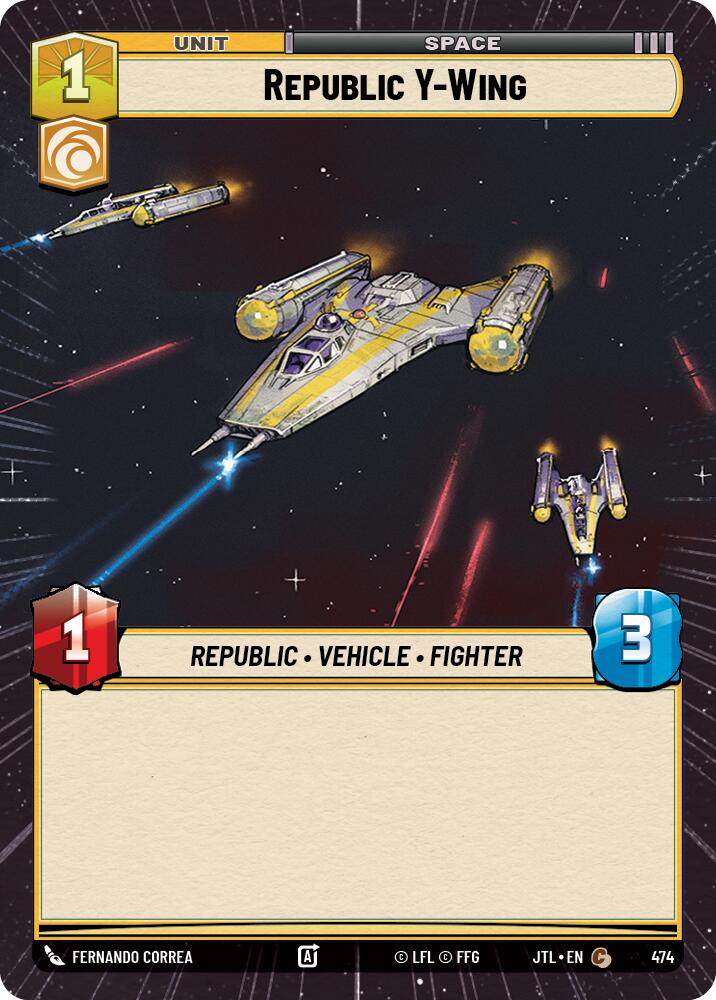 Republic Y-Wing (474) (Hyperspace) (474) [Jump to Lightspeed] | Exor Games New Glasgow
