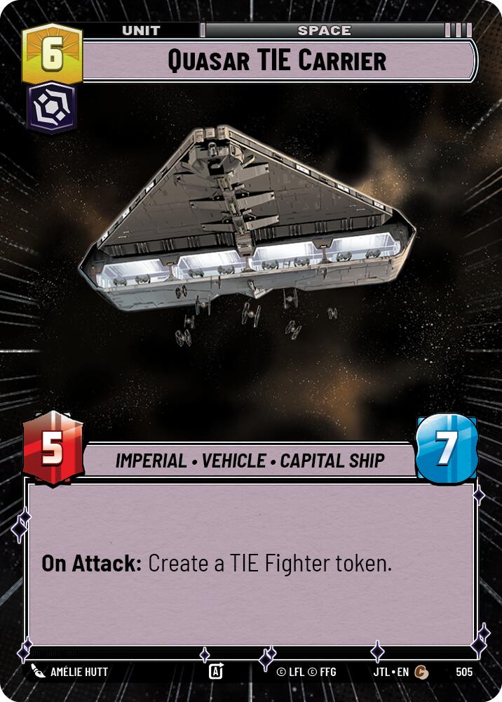 Quasar TIE Carrier (505) (Hyperspace) (505) [Jump to Lightspeed] | Exor Games New Glasgow