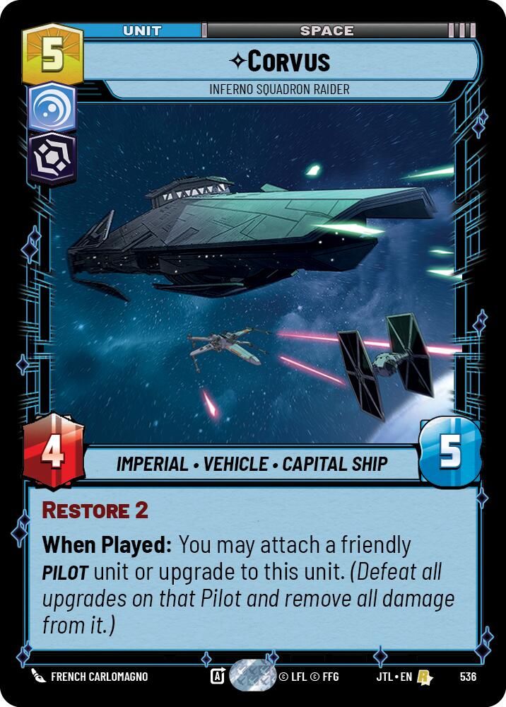 Corvus - Inferno Squadron Raider (536) (536) [Jump to Lightspeed] | Exor Games New Glasgow