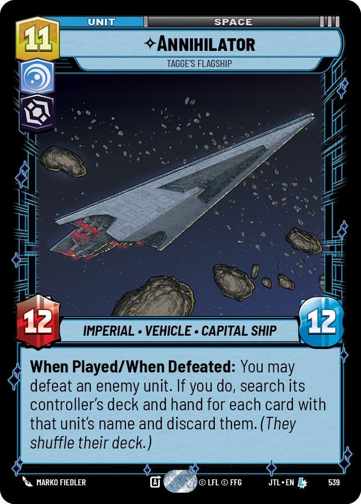 Annihilator - Tagge's Flagship (539) (539) [Jump to Lightspeed] | Exor Games New Glasgow